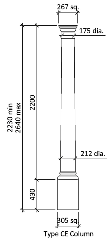 Plain Doric Column Type CE