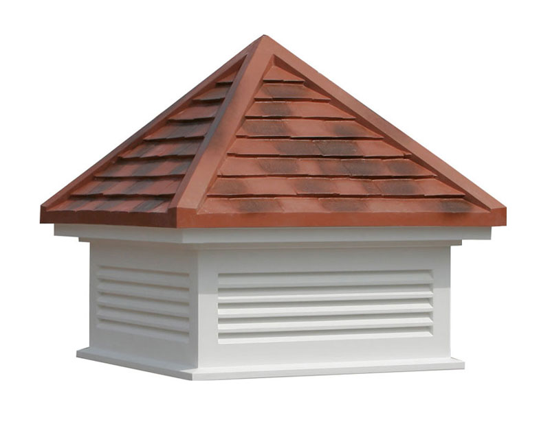 GRP Louvre Roof Turret with Replica Tile Roof